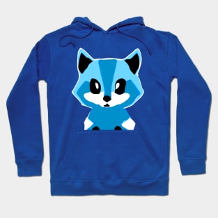 Colorful Cartoon Raccoon Kit aka Baby Trash Panda (MD23Ani001b) Hoodie